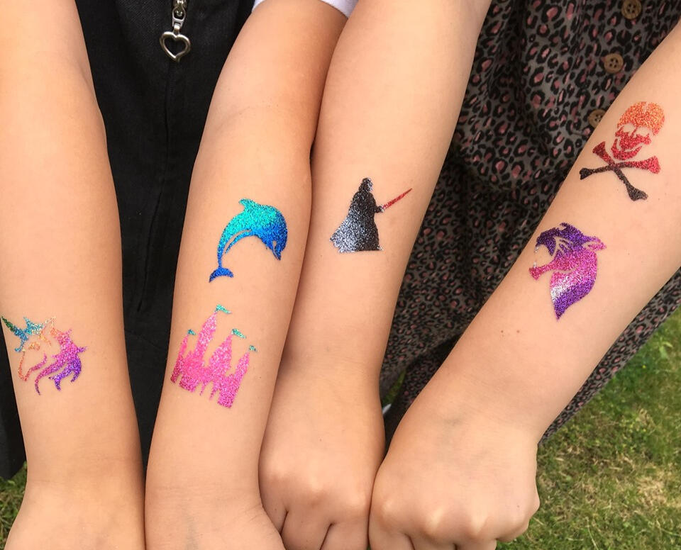 glitter-tattoos-for-kids
